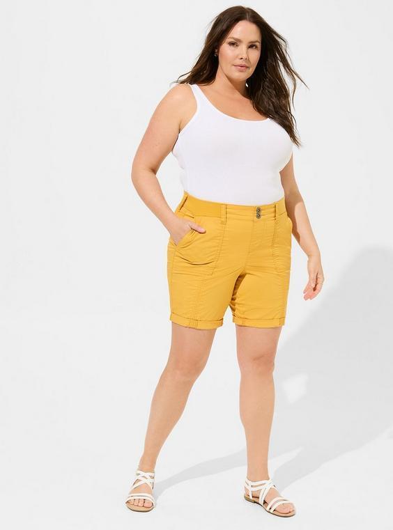 Pull-On Bermuda Stretch Poplin Utility Short Product Image