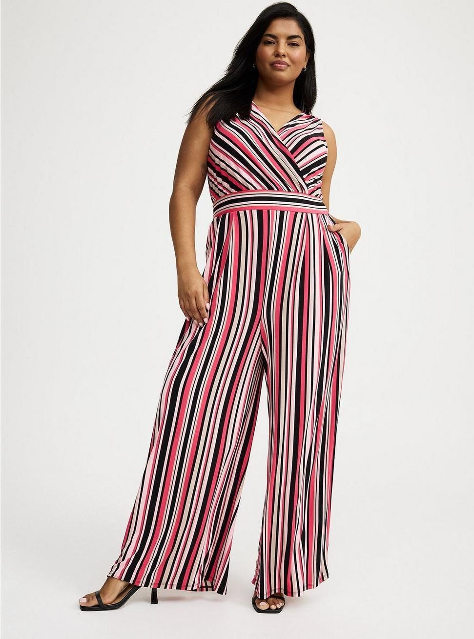 Studio Knit Surplice Tie Back Jumpsuit Product Image