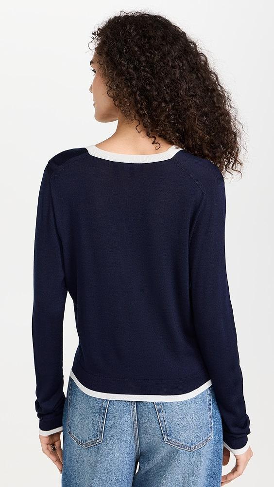 Theory Tipped Cardigan | Shopbop Product Image