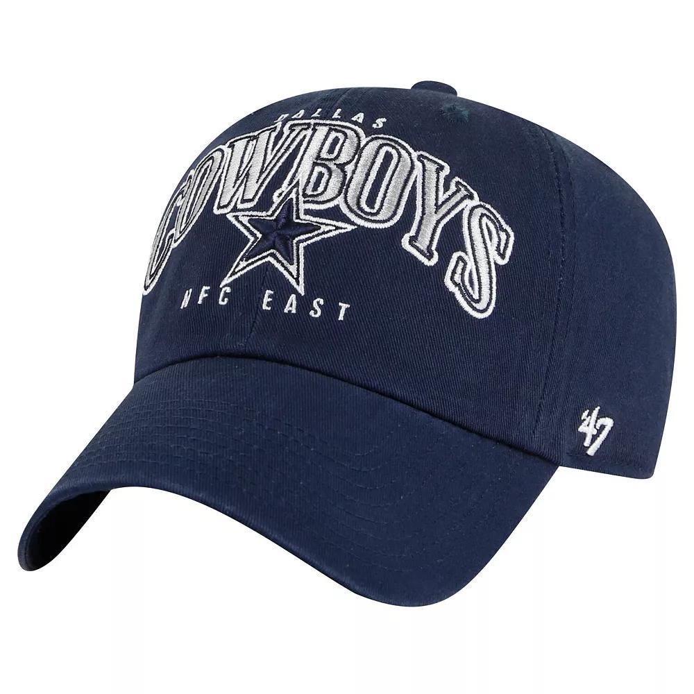 Men's '47 Navy Dallas Cowboys Jansson Clean Up Adjustable Hat, Blue Product Image