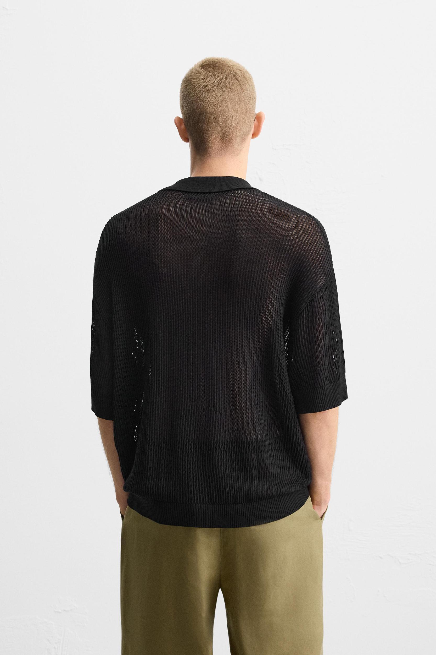 OPEN KNIT SHIRT Product Image