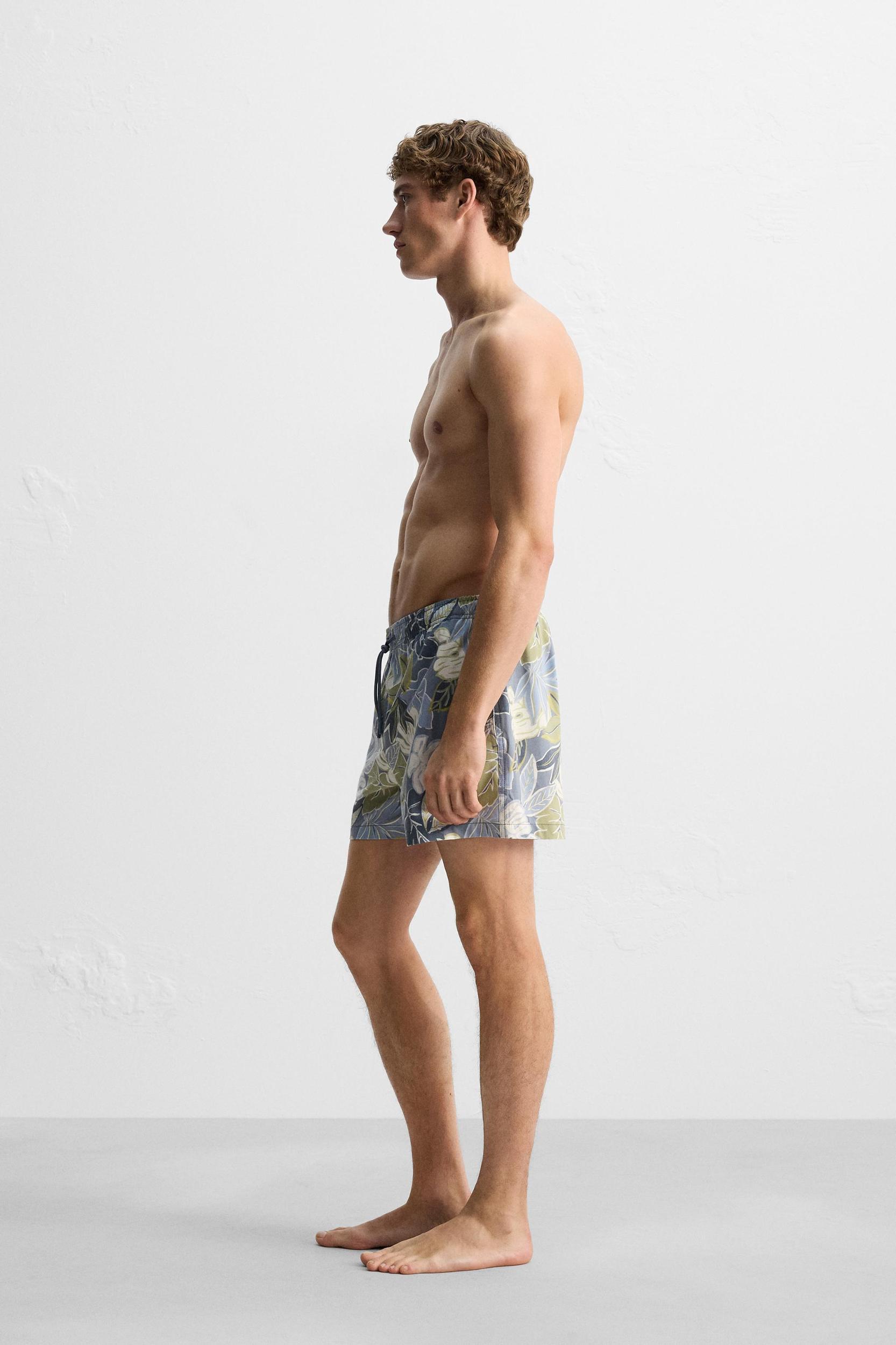 PRINTED MID-LENGTH SWIMSUIT Product Image