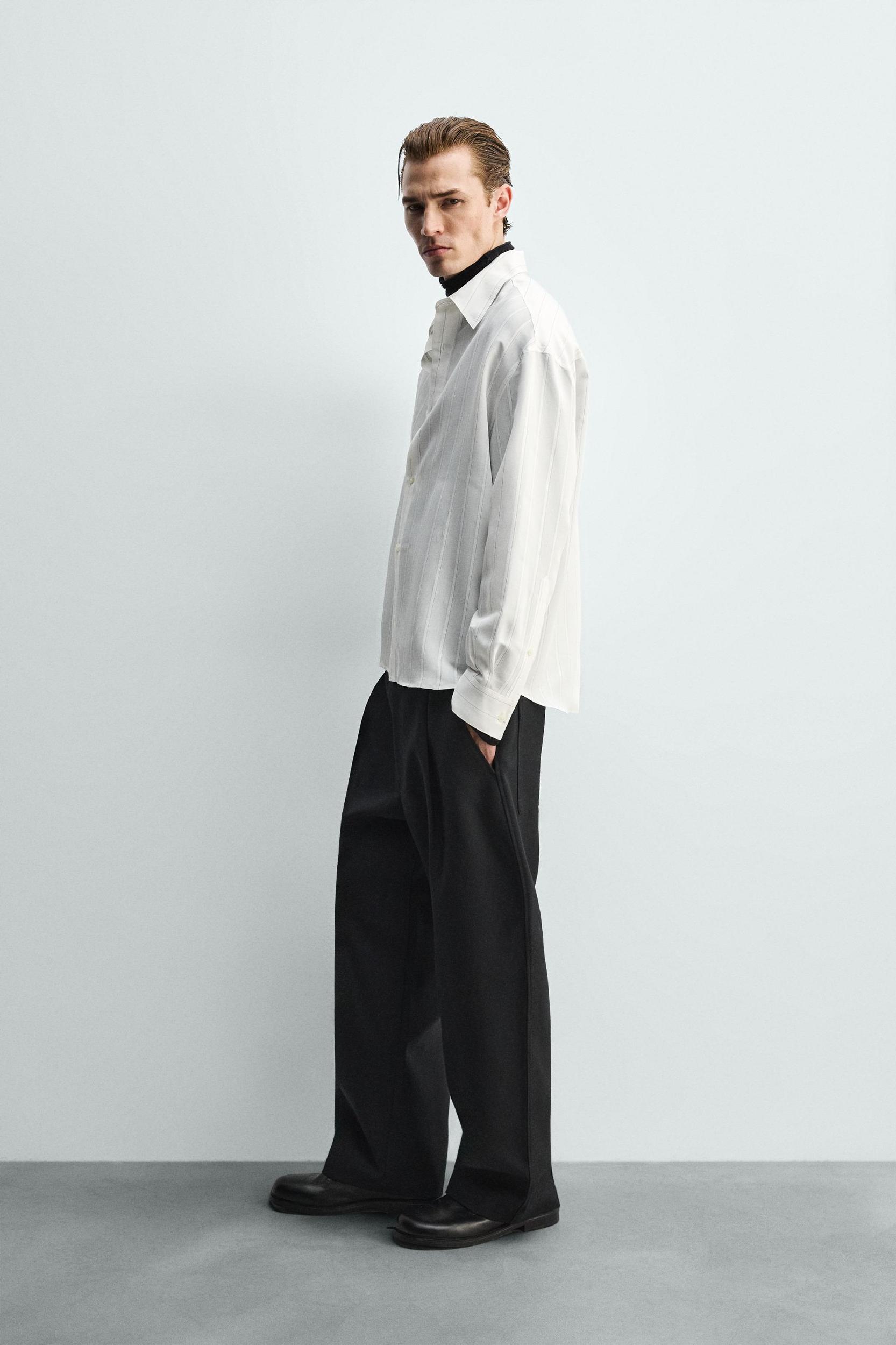 FLOWY STRIPED SHIRT Product Image