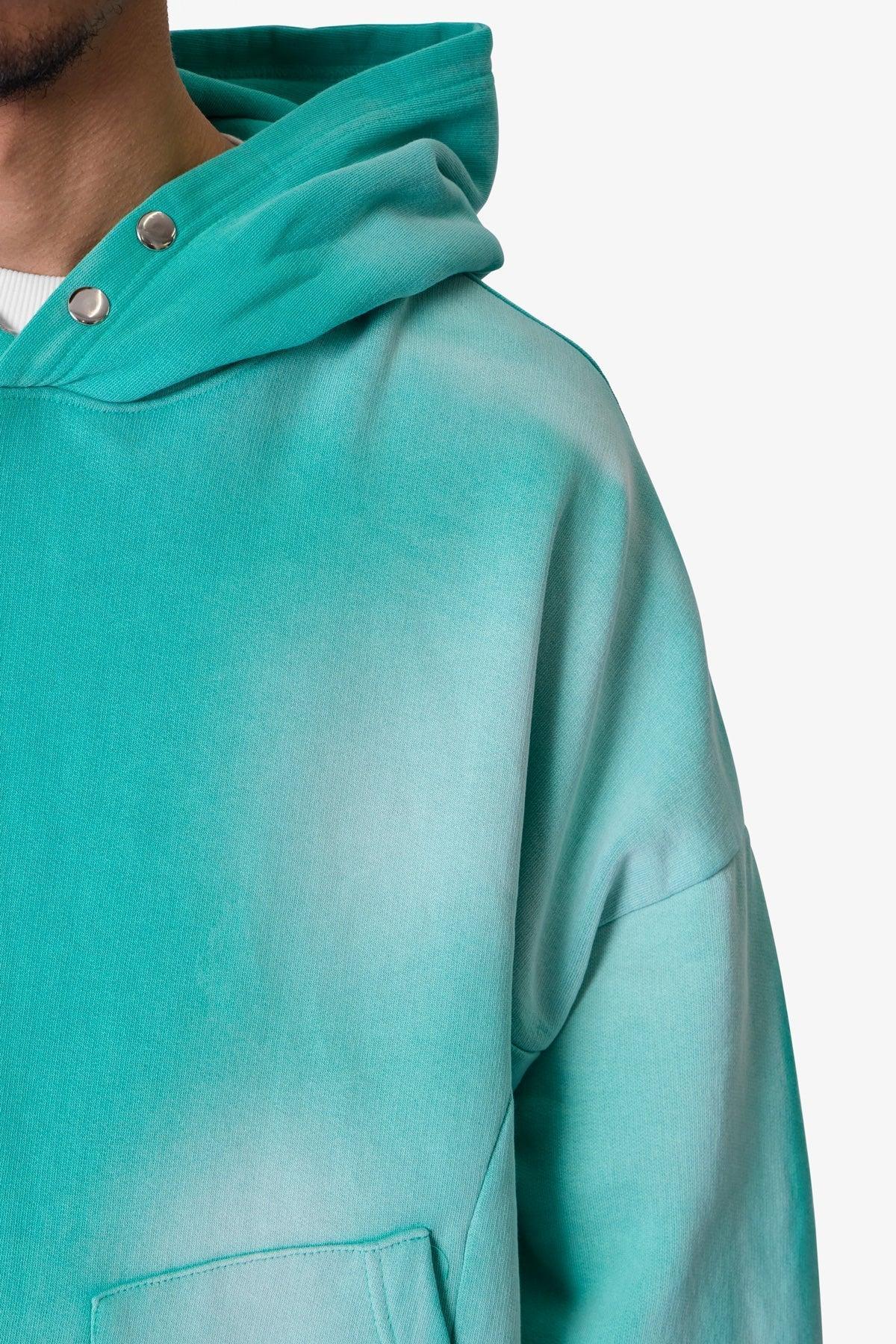 Double Pouch Sprayed Hoodie - Green Product Image