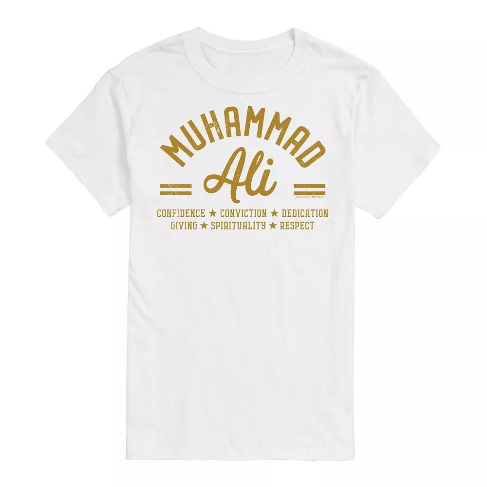 Big & Tall Muhammad Ali Principles Tee, Men's, Size: 4XB, White Product Image