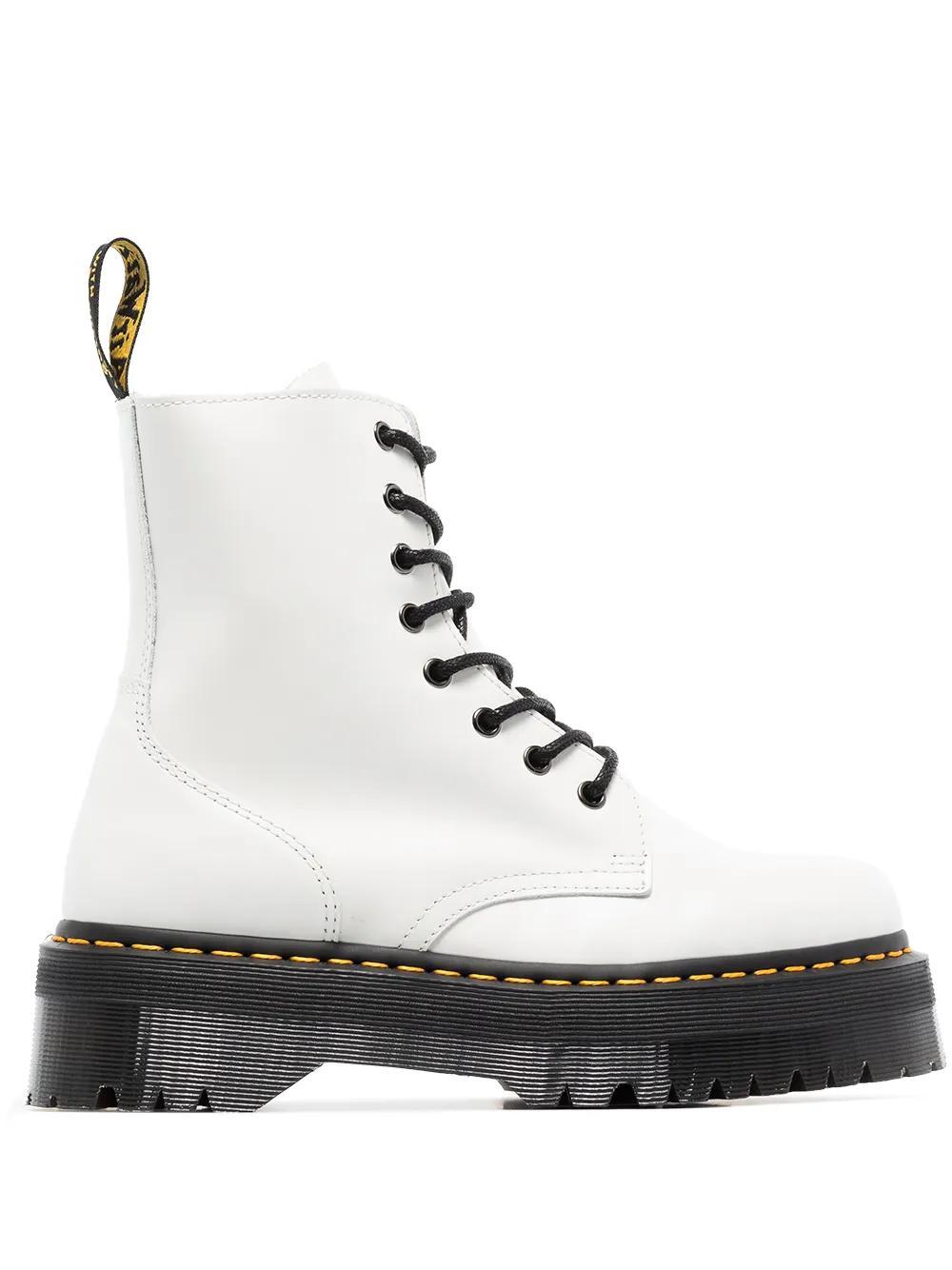 DR. MARTENS' White Jadon Retro Quad Boots Product Image