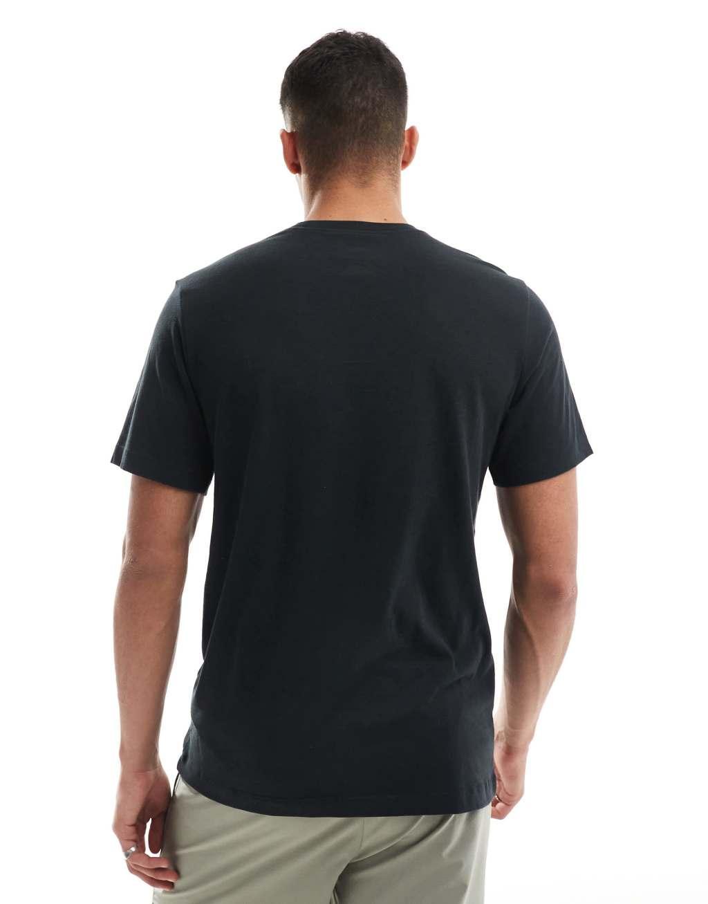 Nike Training Pull Up graphic T-shirt in black Product Image