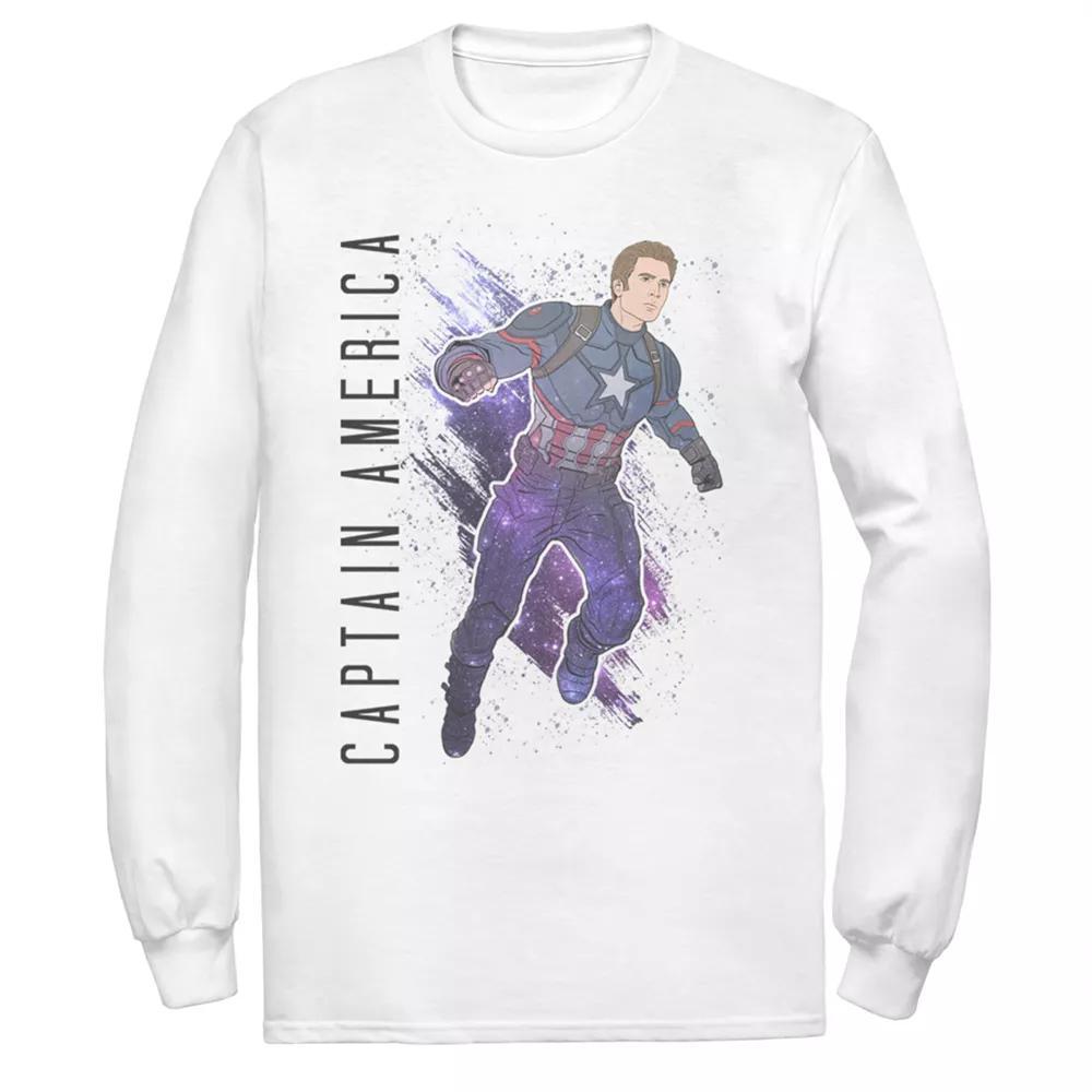 Men's Marvel Avengers Endgame Captain America Poster Tee, Size: Large, White Product Image