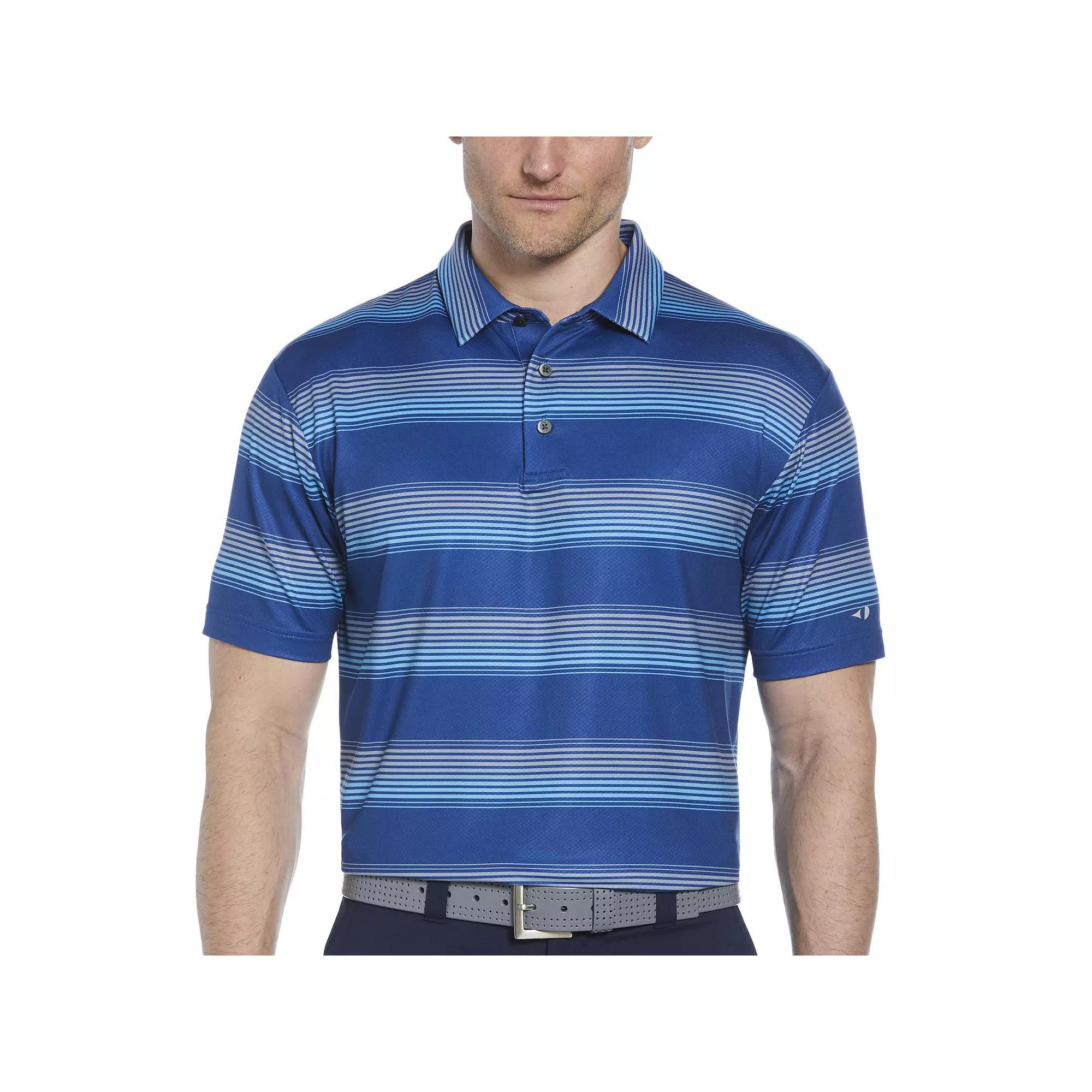 Men's Grand Slam Multi Stripe Printed Short Sleeve Golf Polo,  Product Image