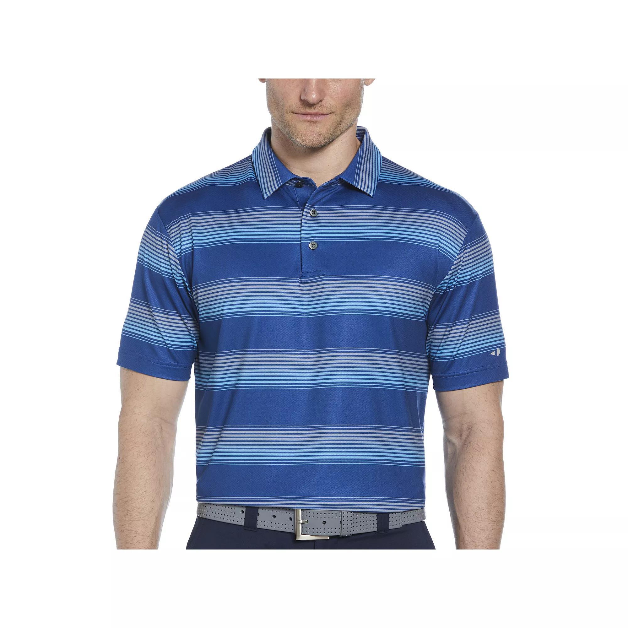 Men's Grand Slam Multi Stripe Printed Short Sleeve Golf Polo,  Product Image