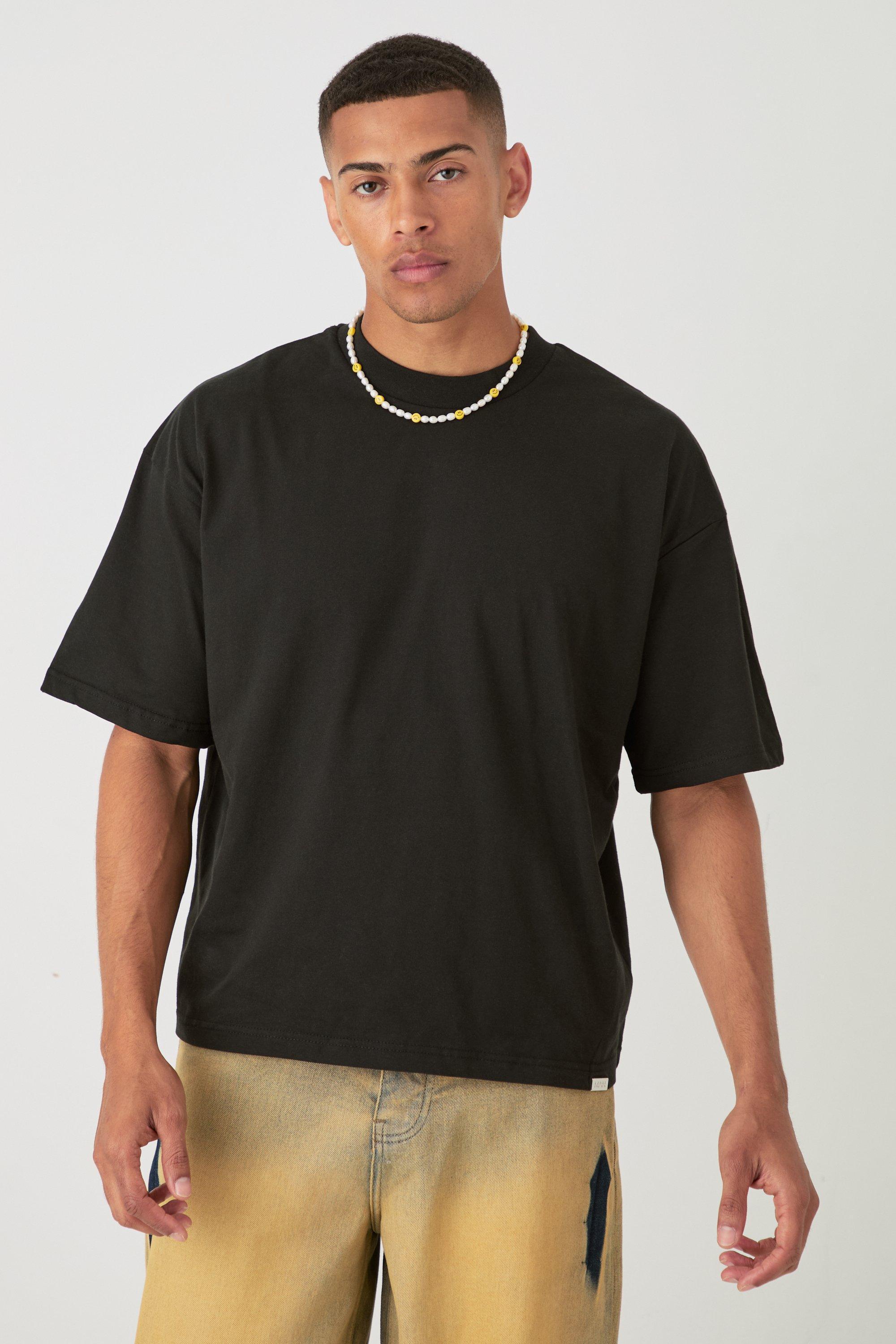 Oversized Boxy Heavyweight T-shirt | boohooMAN USA Product Image