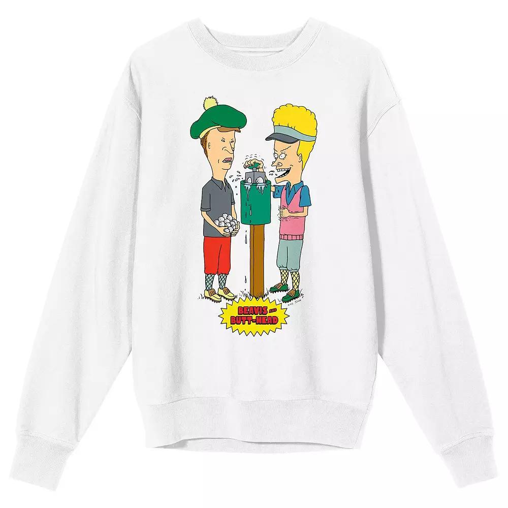 Men's Beavis & Butthead Golf Gear Long Sleeve Graphic Pullover,  Product Image