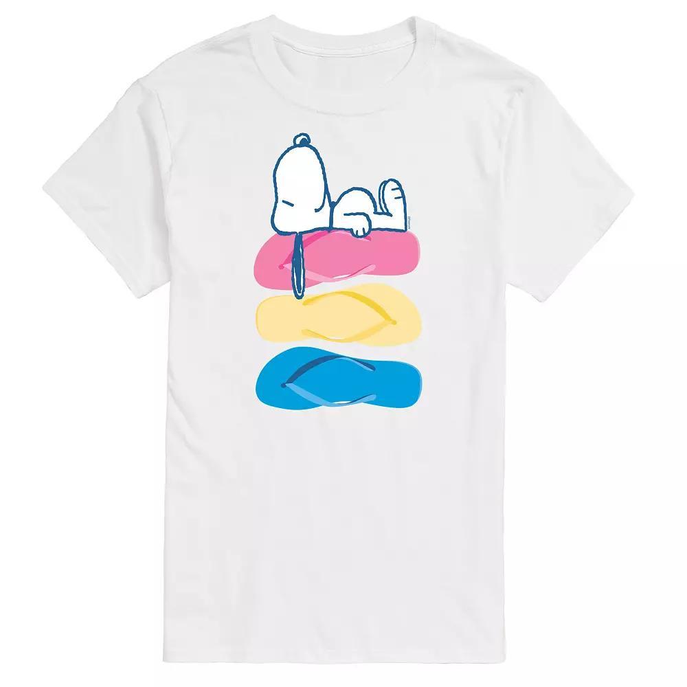 Big & Tall Peanuts Snoopy Laying On Flip Flops Graphic Tee, Men's,  Product Image
