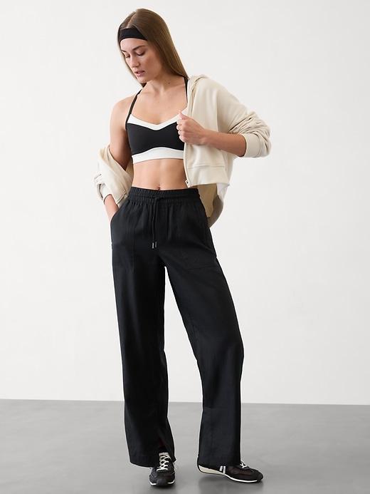 Retreat Linen High Rise Wide Leg Pant Product Image