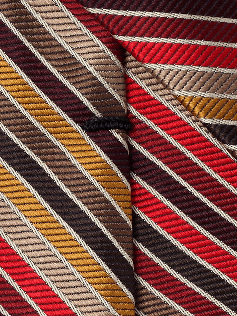 Stripe Woven Silk Tie - Multi Product Image