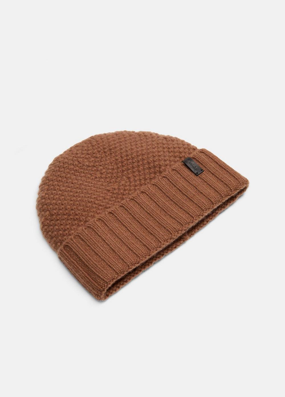 Cashmere Tuck-Stitch Beanie Product Image