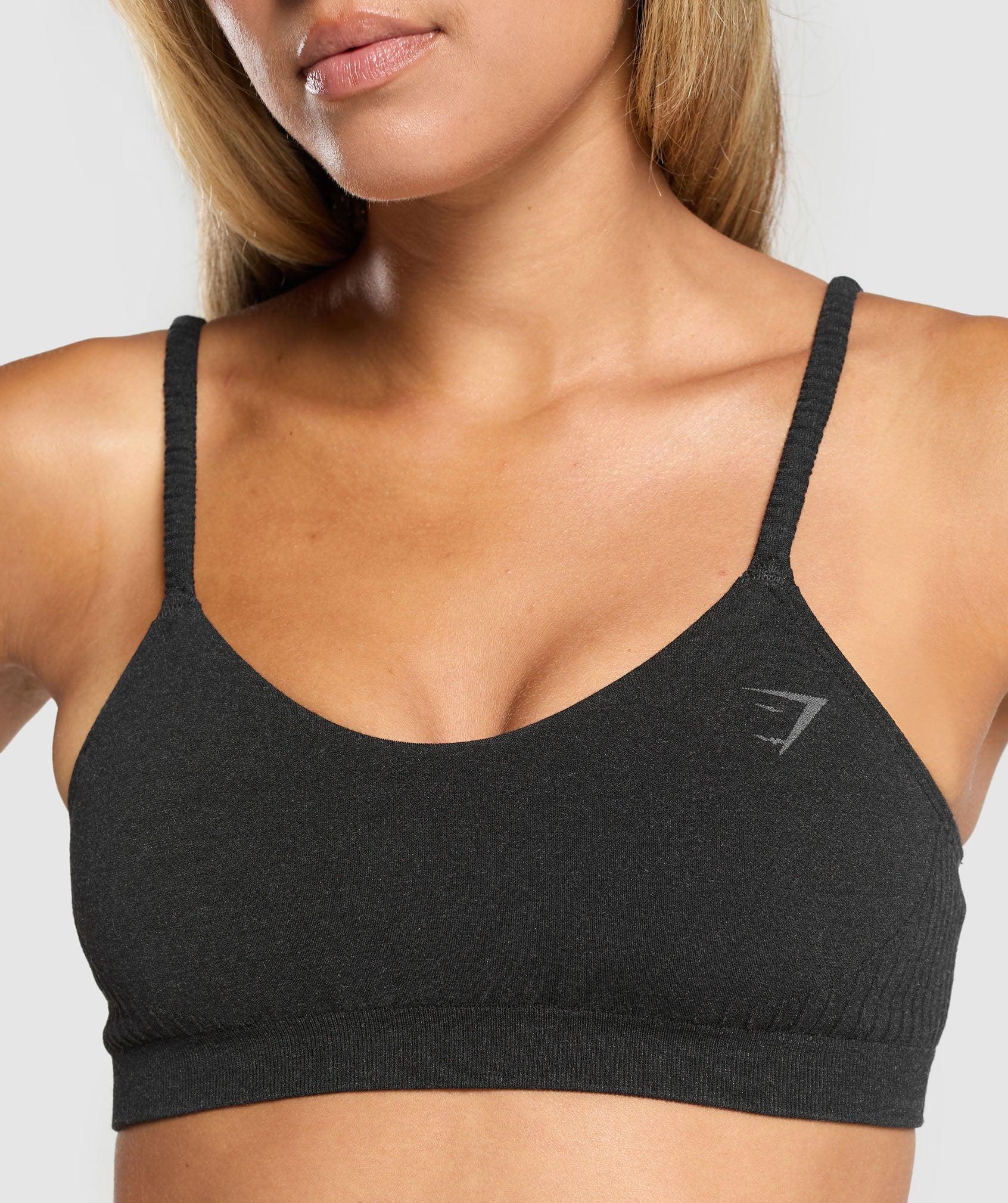 Gymshark Luxe Seamless Bralette - Coal Marl Female Product Image