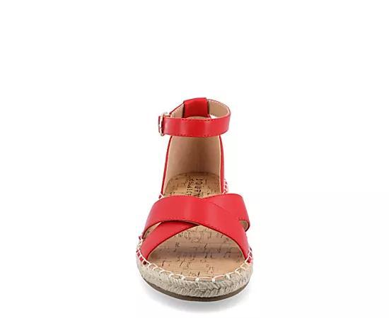 Journee Lyddia Women's Sandals, Size: 8, Red Product Image