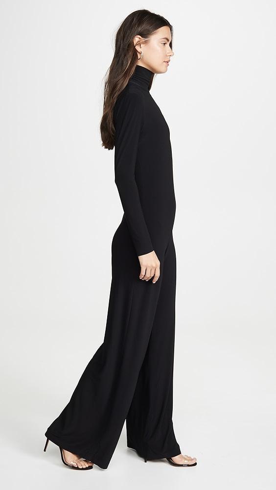 Norma Kamali Long Sleeve Turtleneck Jumpsuit | Shopbop Product Image