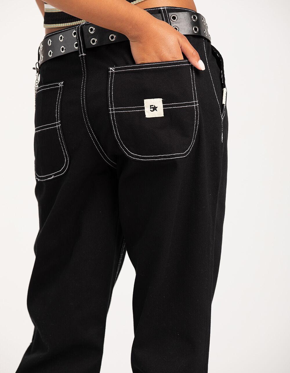 FIVESTAR GENERAL CO. Belted Service Womens Pants - BLACK Product Image