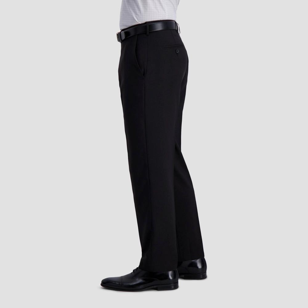 Haggar H26 Mens Stretch Classic Fit Dress Pants - Black 36x30 Product Image