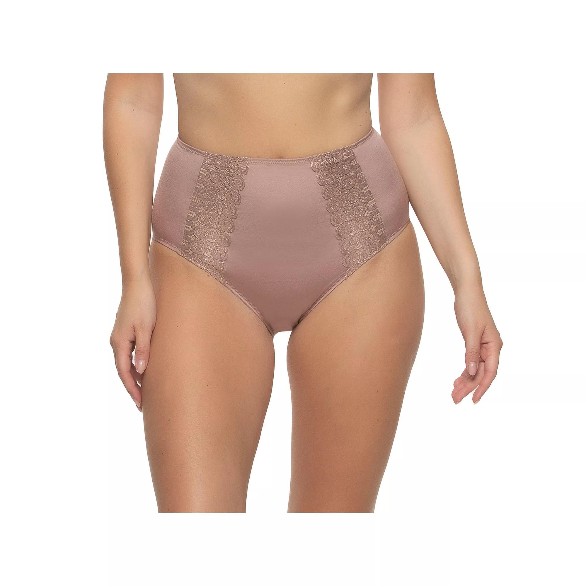 Women's Paramour by Felina Siren High-Waist Brief Panty 645183, Size: Medium, Pink  Shimmer Product Image