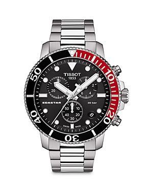 Tissot Mens Seastar 1000 Quartz Chronograph Grey Strap Watch Product Image