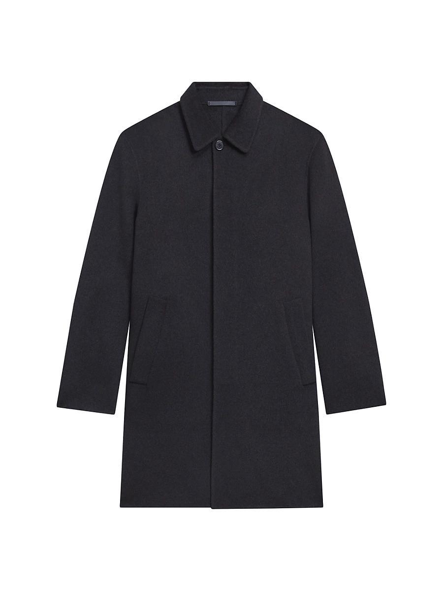 Mens Double-Faced Wool-Cashmere Car Coat Product Image