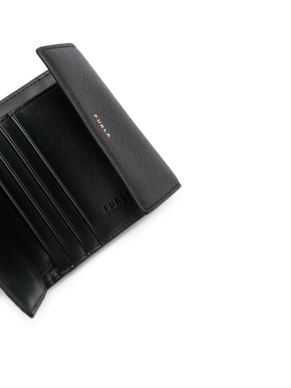 FURLA Medium Goccia Wallet In Black Product Image