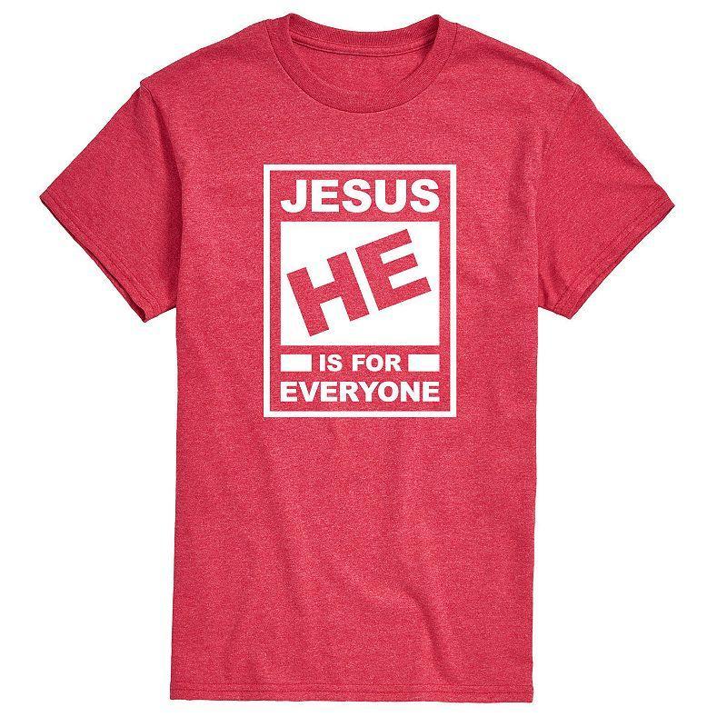 Men's Jesus Rating Graphic Tee, Size: Medium, Red Product Image