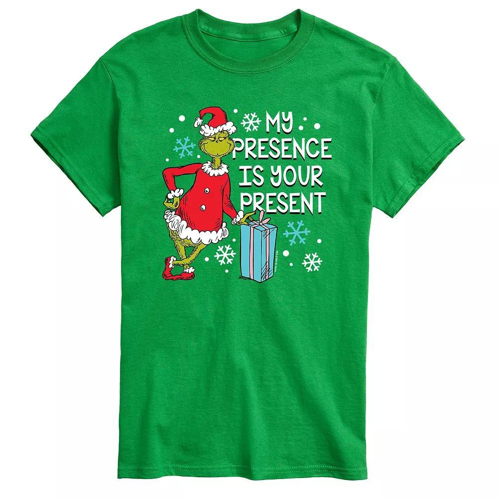 Men's Dr. Seuss Grinch My Presence Is Your Present Tee,  Product Image