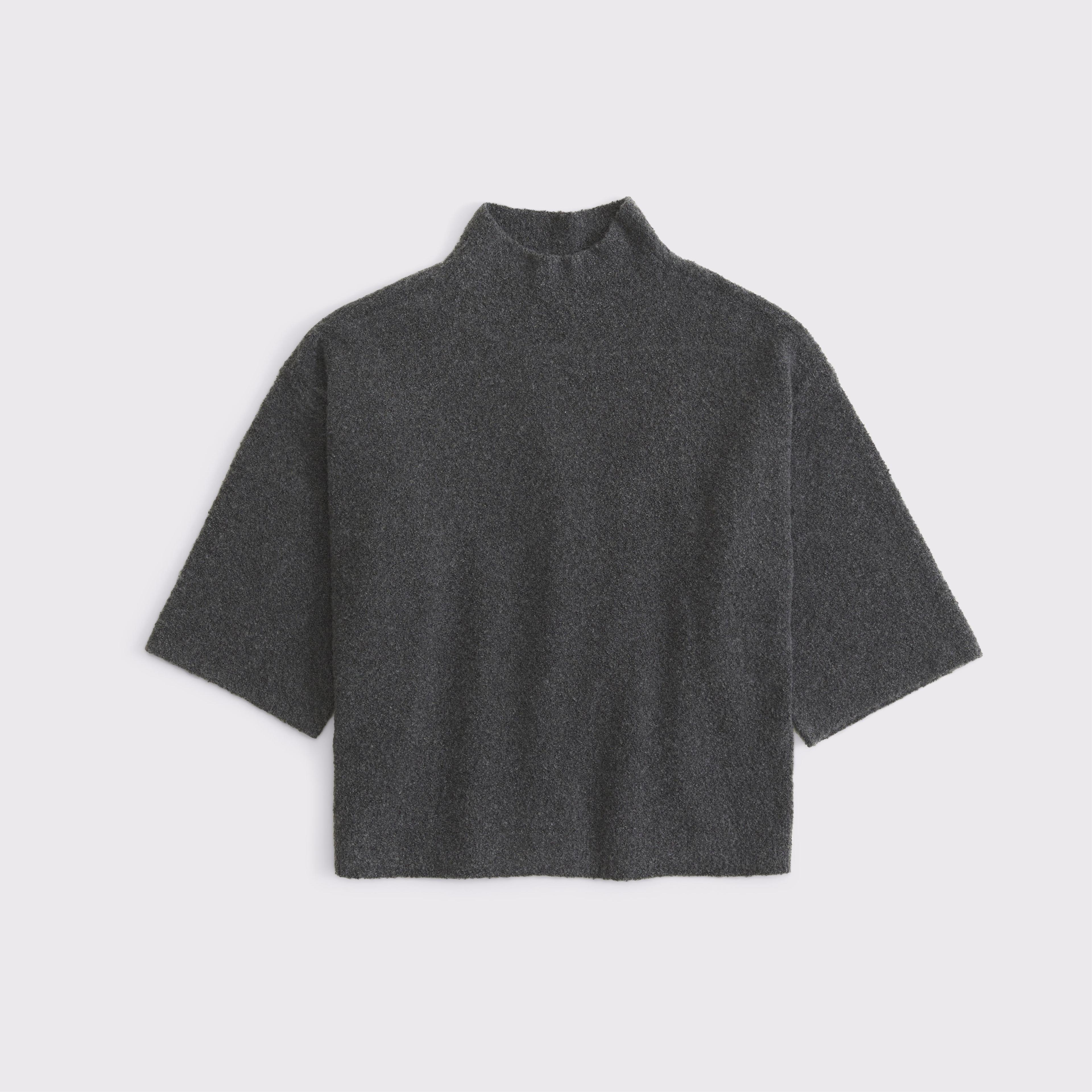 Boucle Mockneck Sweater Tee Product Image