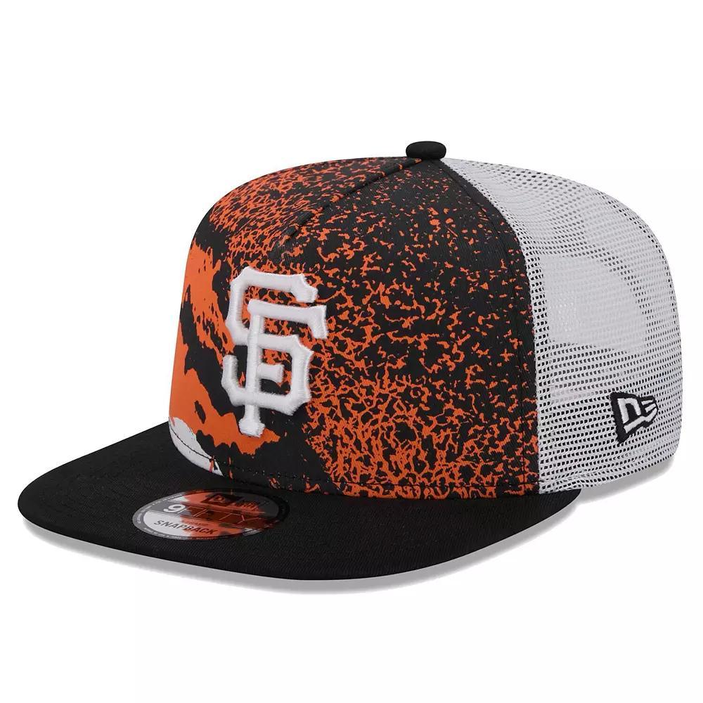 Men's New Era Black San Francisco Giants Court Sport 9FIFTY Snapback Hat Product Image