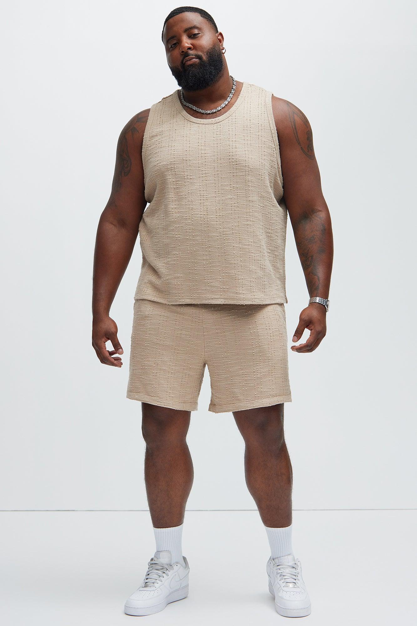 Jordan Textured Tank Top - Tan Product Image