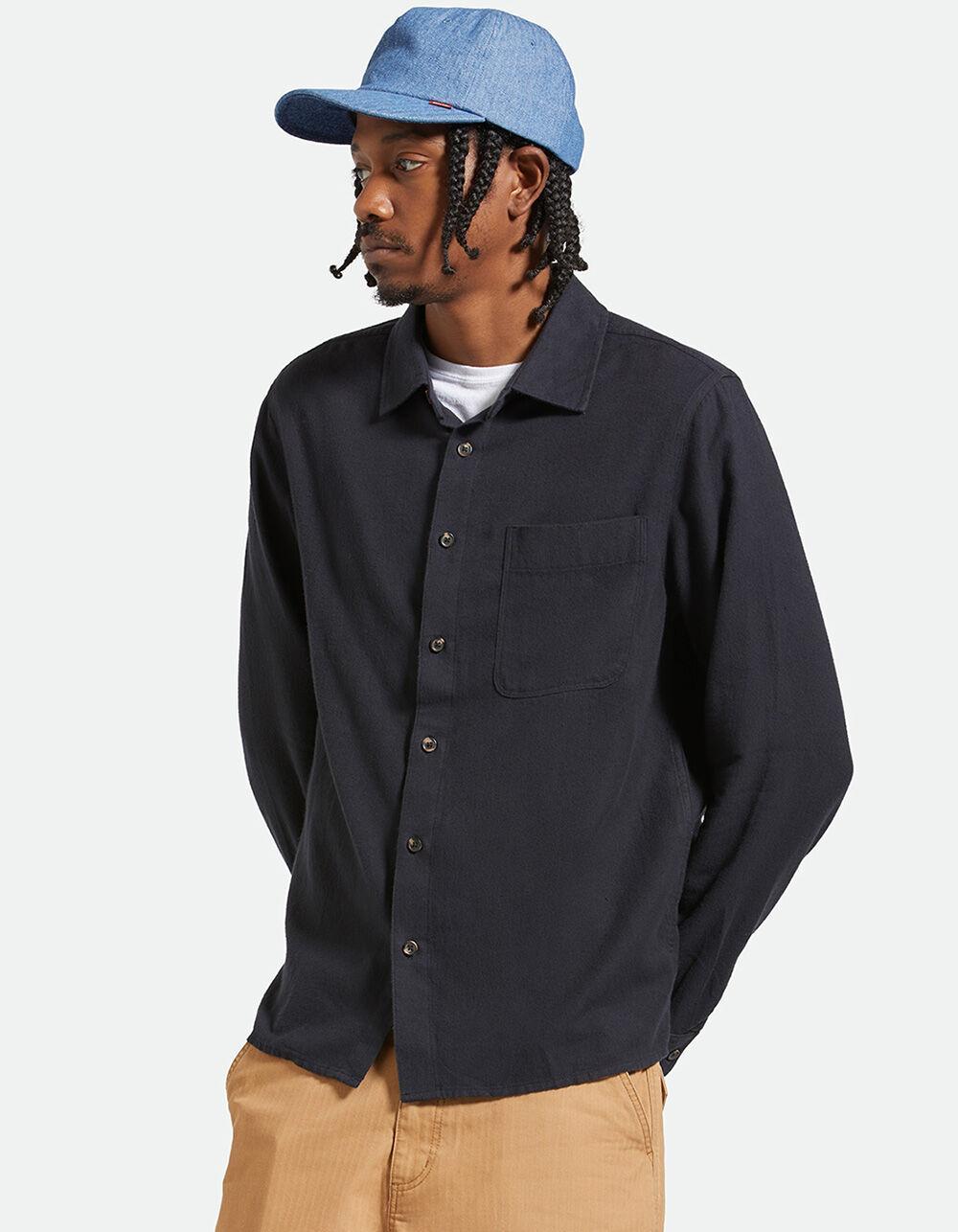BRIXTON Hasting Mens Flannel - BLACK Product Image