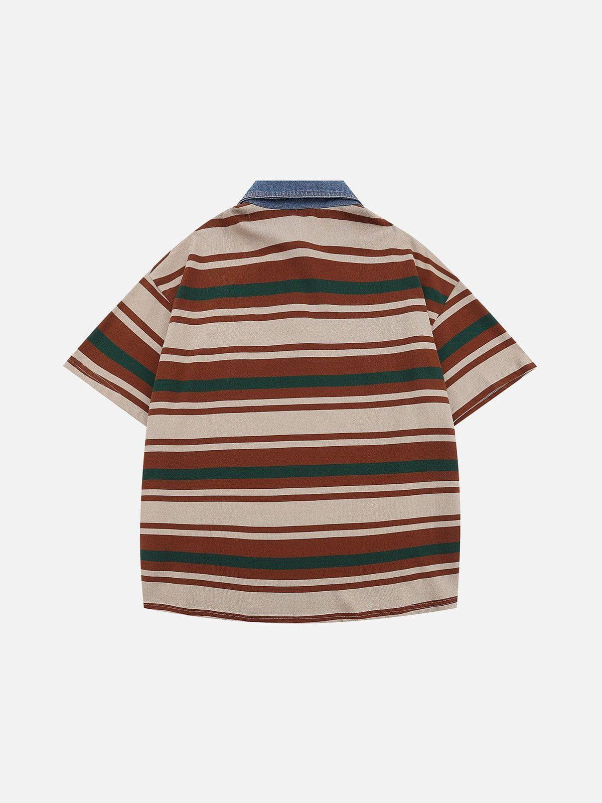 Aelfric Eden Stripe Star Polo Tee Product Image