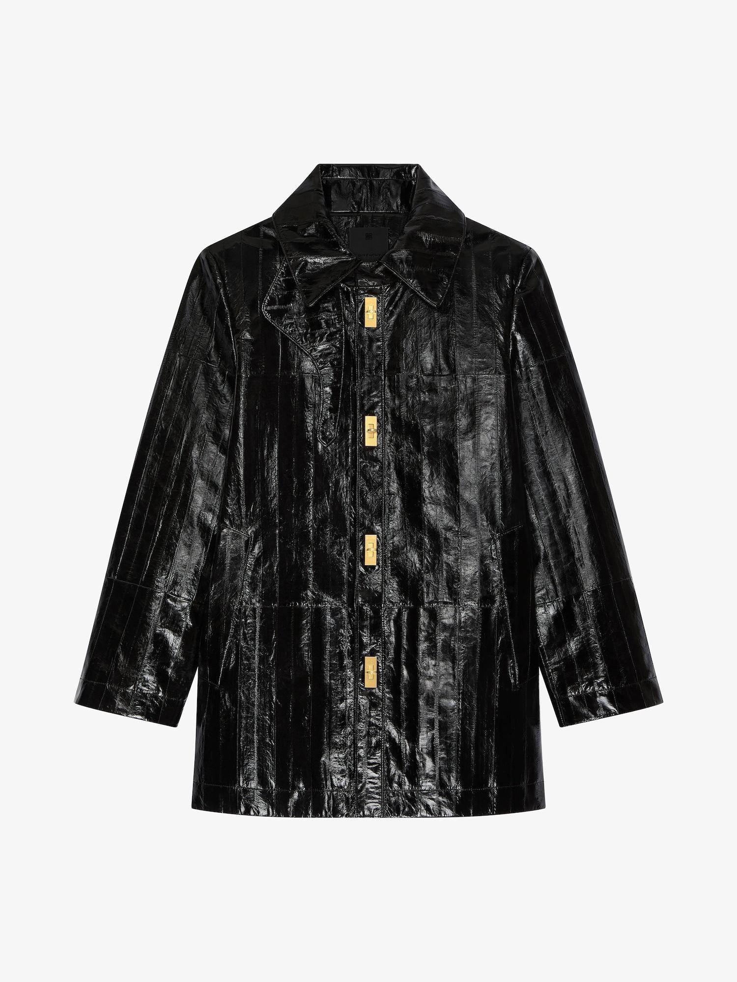 Coat in leather Product Image