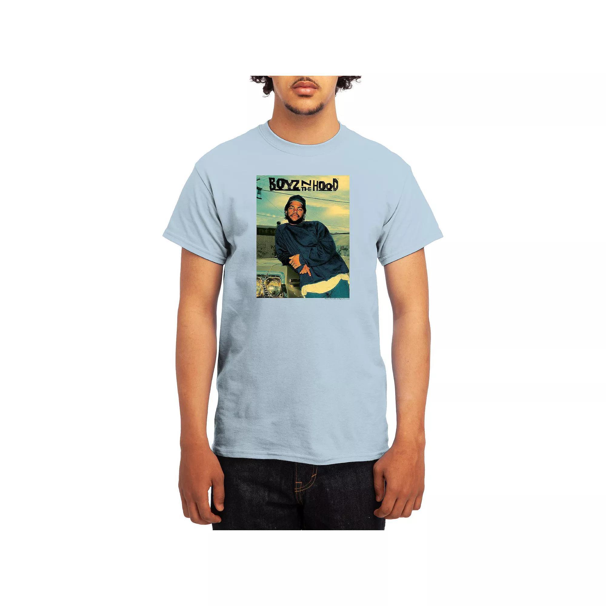 Men's Boyz N' The Hood Doughboy & Car Tinted Graphic Tee, Size: Medium, Lt Blue Product Image