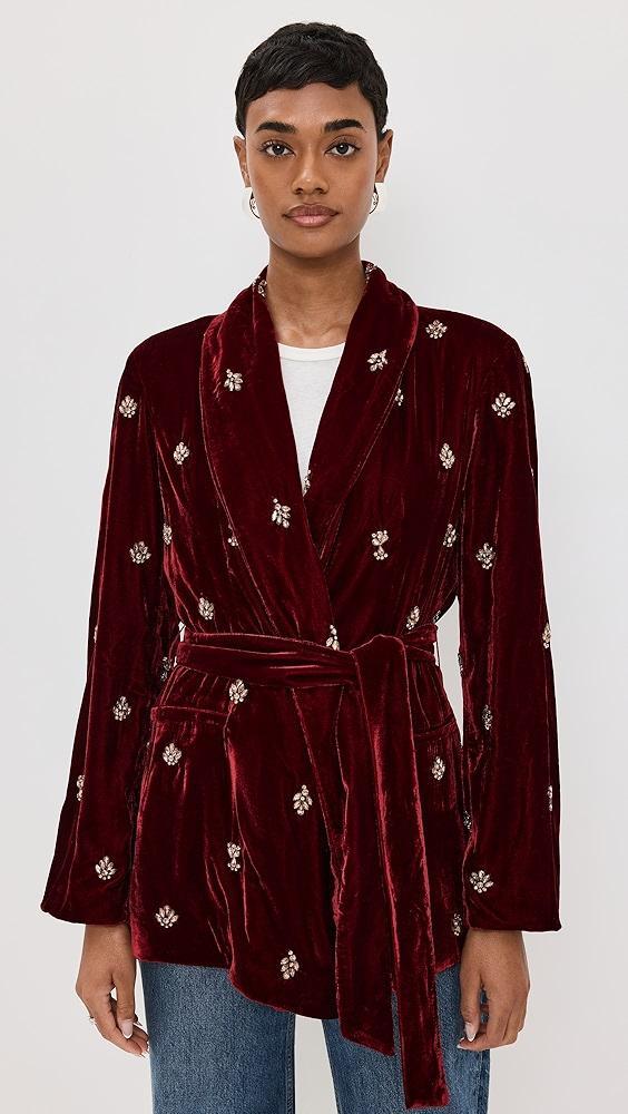 MISA Lena Velvet Blazer | Shopbop Product Image