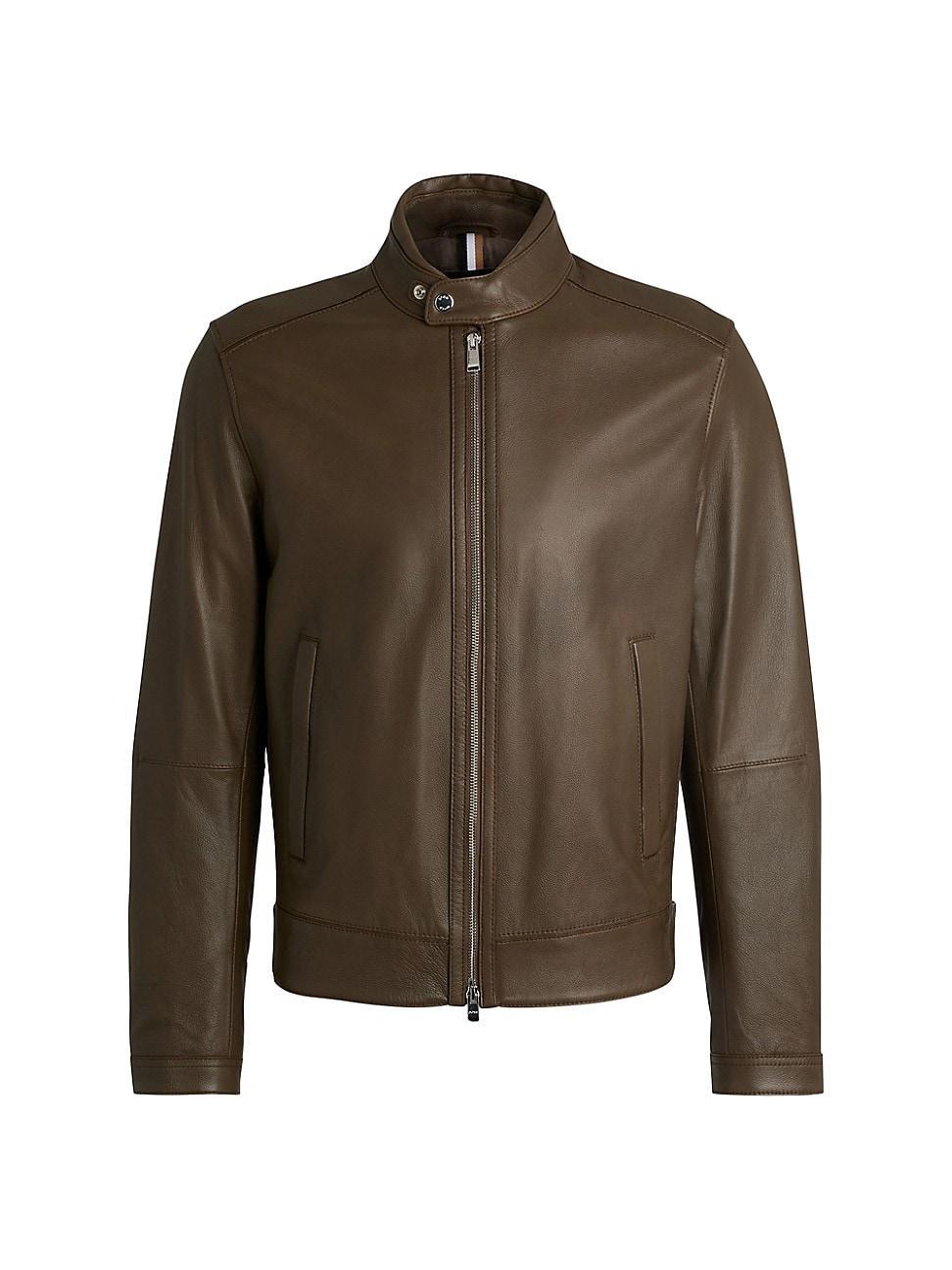 Mens Mansell Leather Jacket Product Image