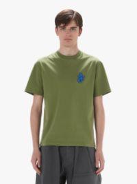 ANCHOR PATCH T-SHIRT in green | JW Anderson US  Product Image