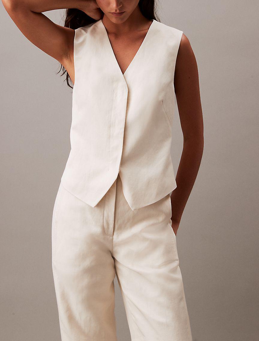 Linen Blend Pants Product Image