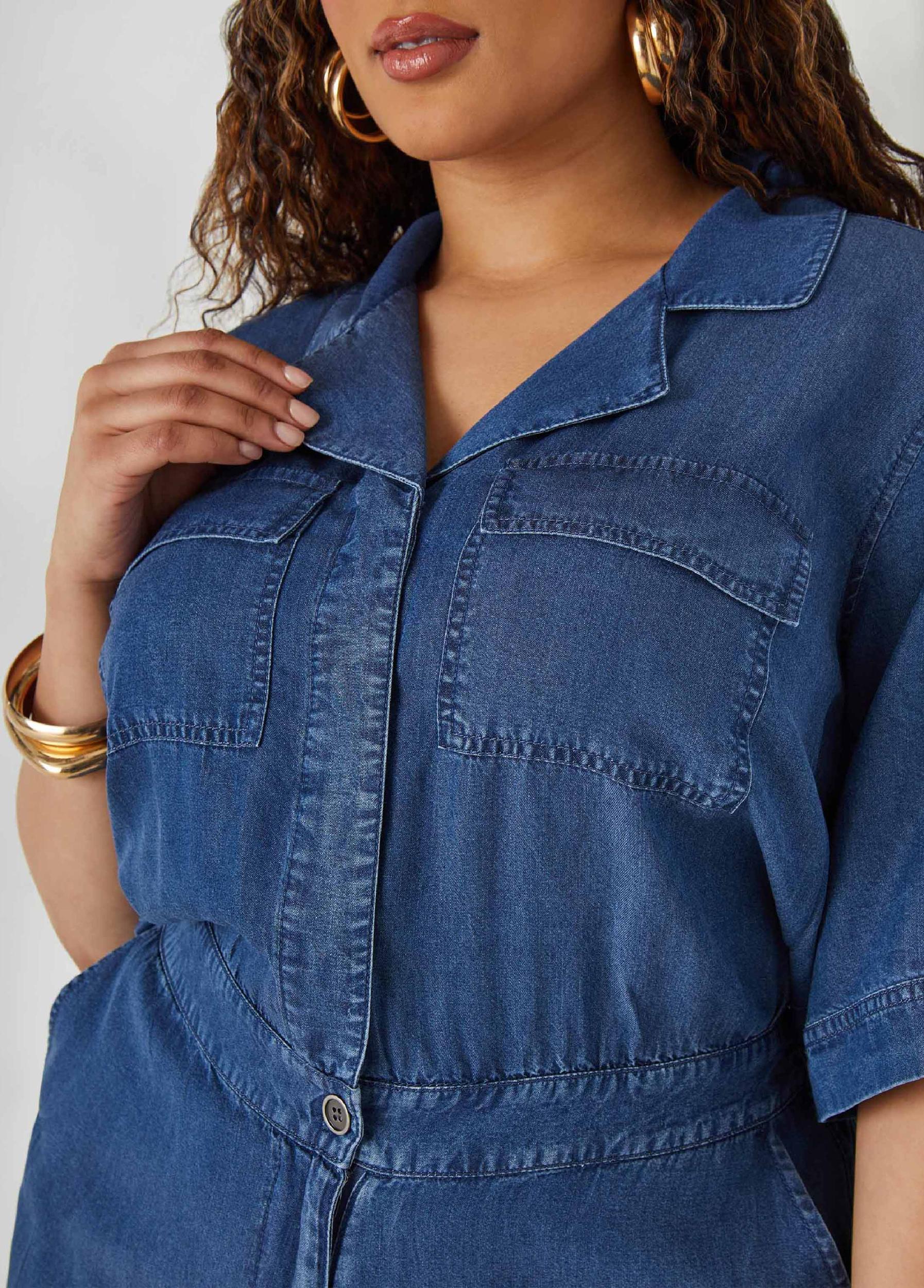 Chambray Utility Jumpsuit Product Image