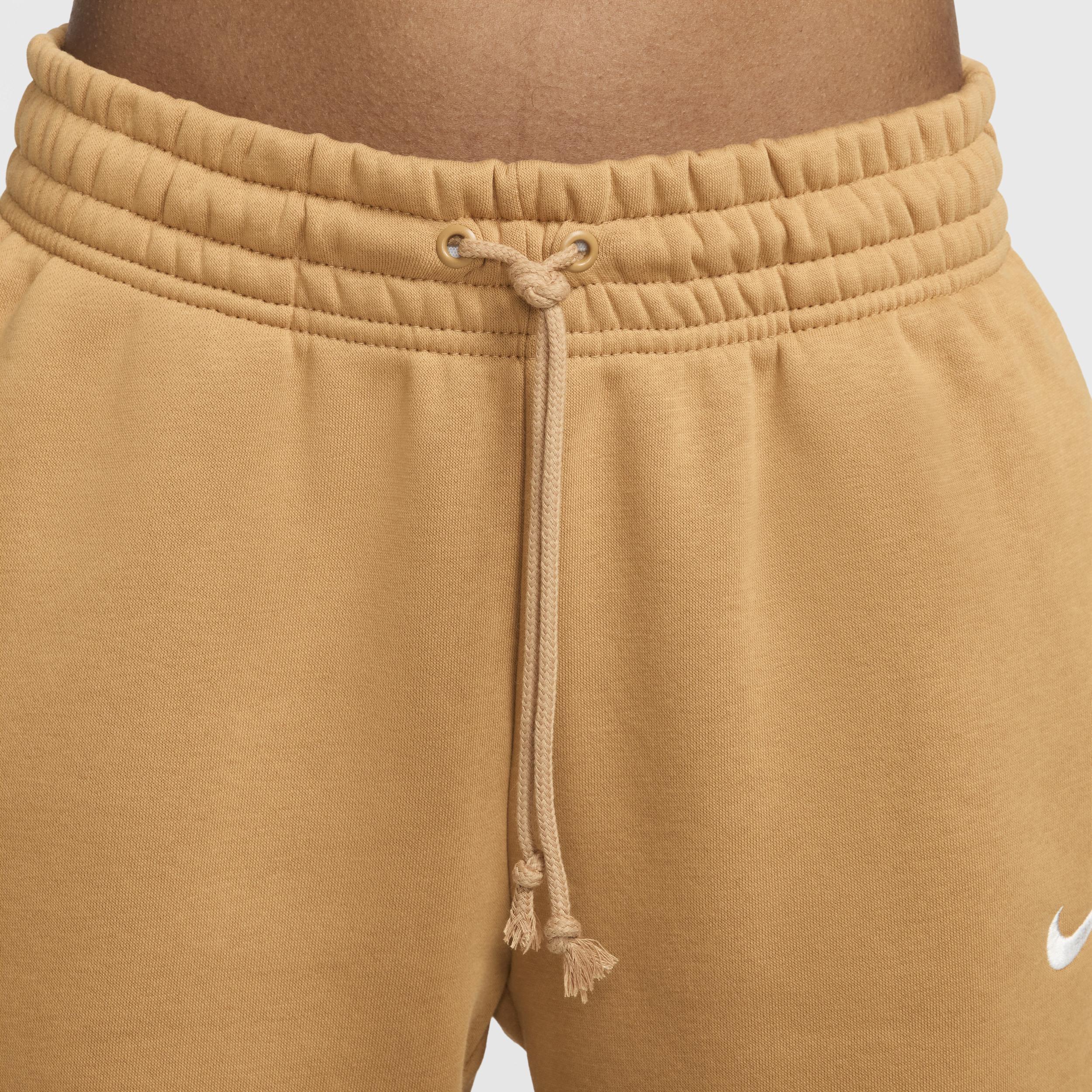 Nike Womens Nike NSW Phoenix Fleece MR Pants - Womens Sail/Flax Product Image