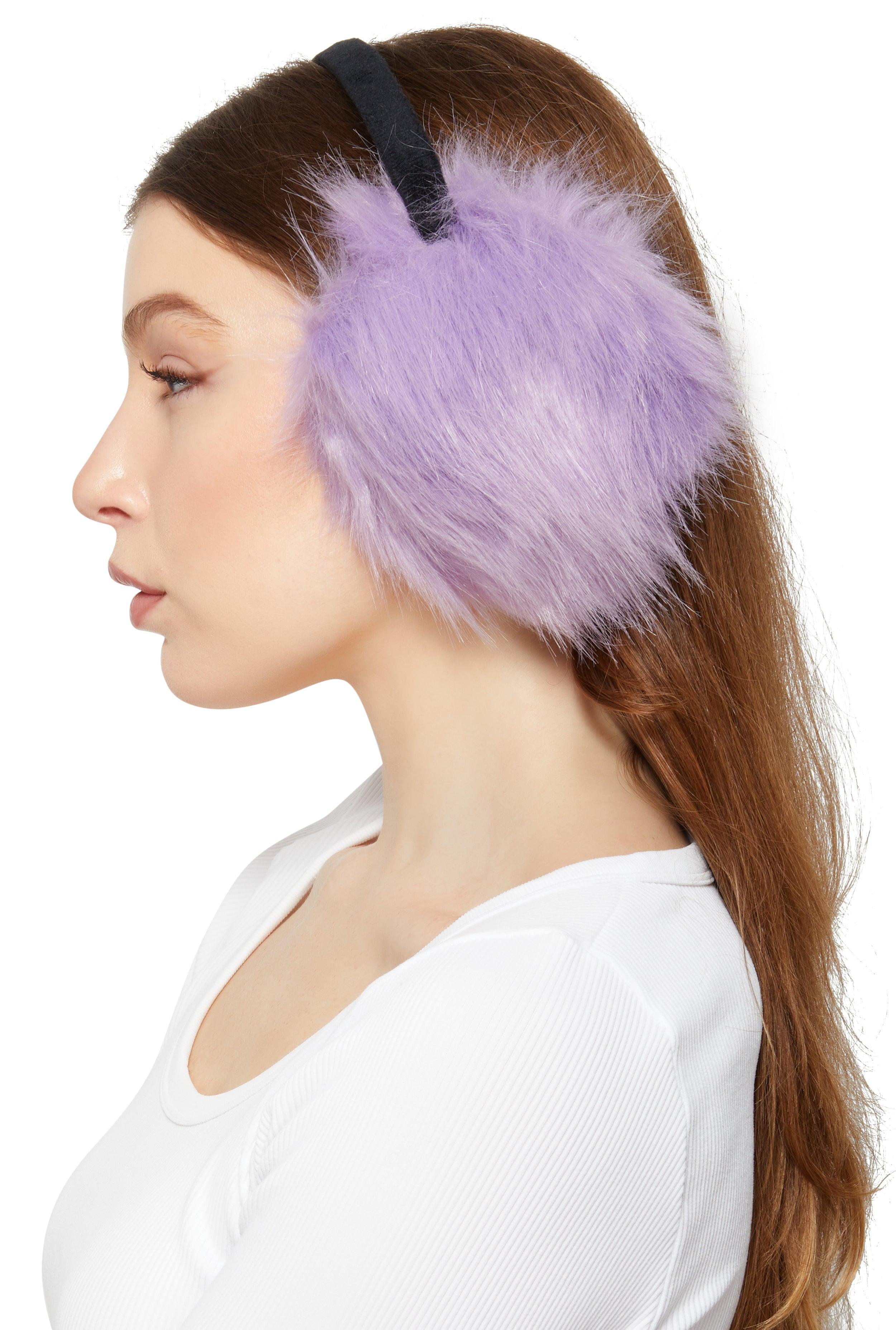 Oversized Faux Fur Earmuffs Female Product Image