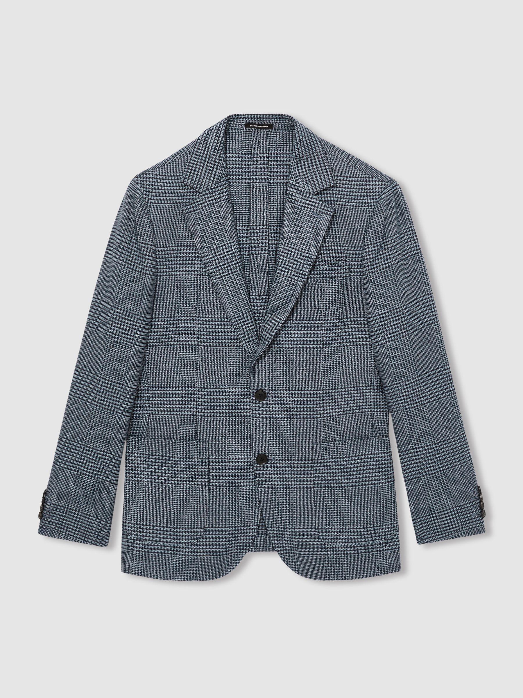 Single-Breasted Stretch Suit Blazer Slim-Fit in Stone Product Image
