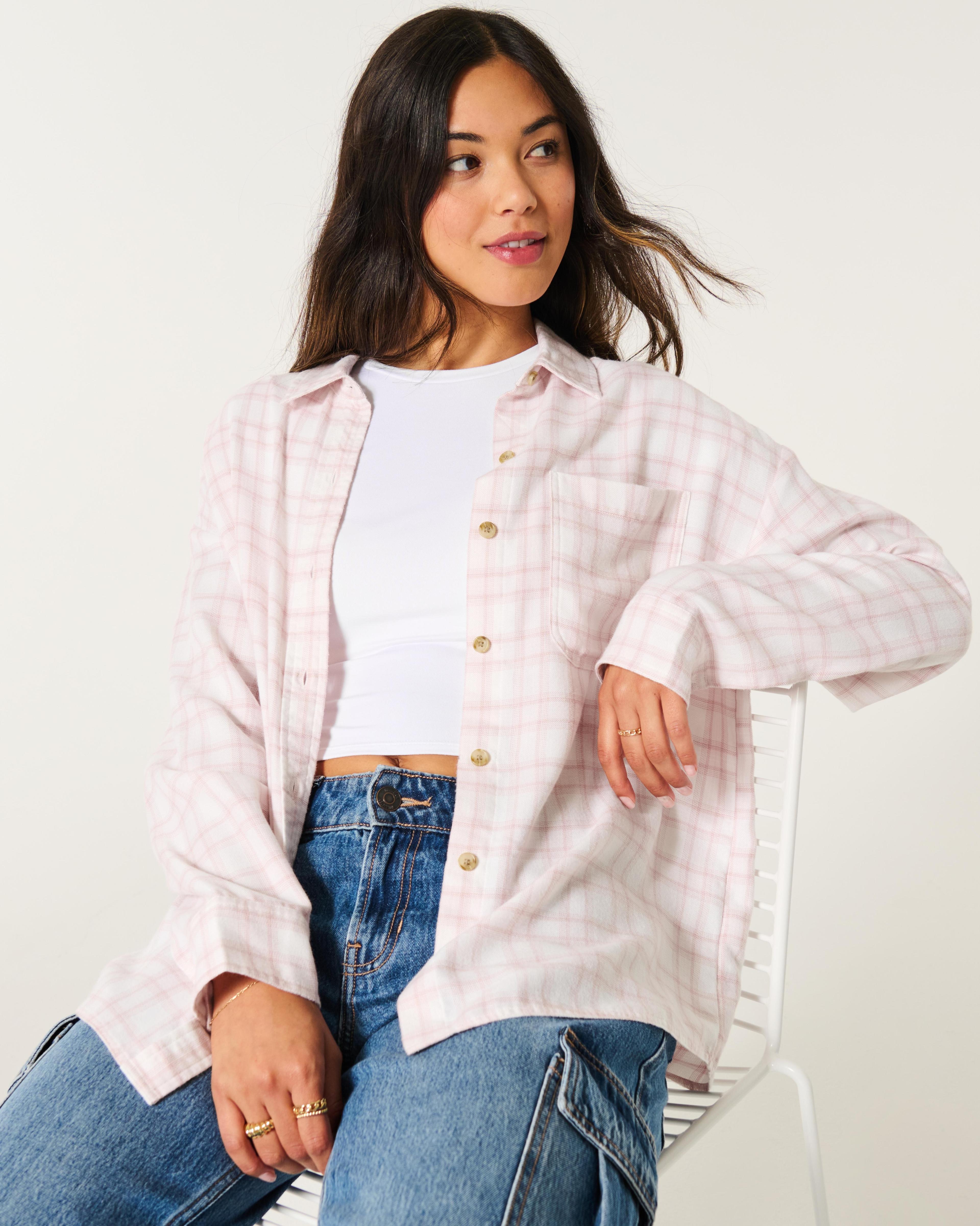 Oversized Flannel Shirt Product Image