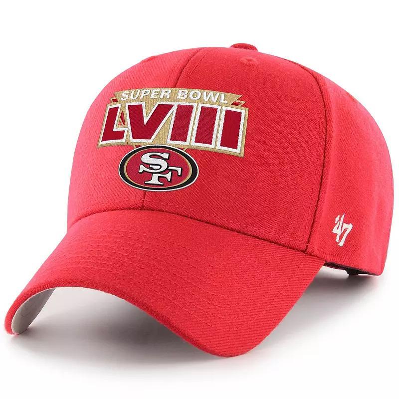 Mens 47 Scarlet San Francisco 49ers Super Bowl LVIII MVP Adjustable Hat Product Image