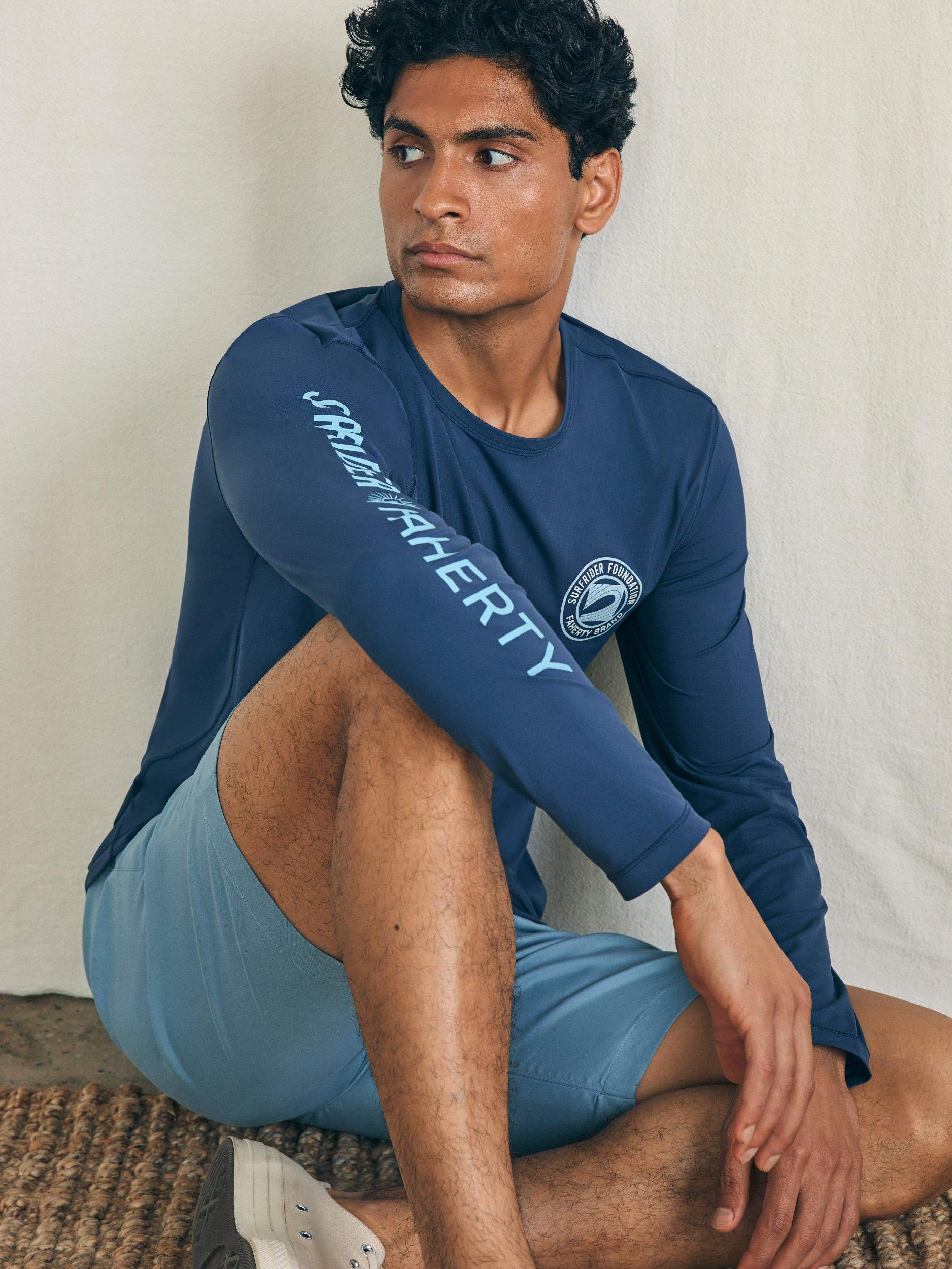 Long-Sleeve Surfrider Shorelite UPF Tee - Deep Navy Male Product Image