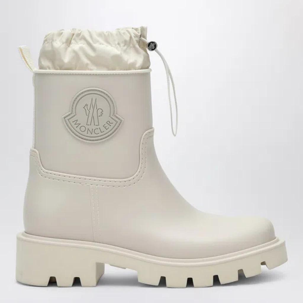 MONCLER Kickstream Rain Boots In White Product Image